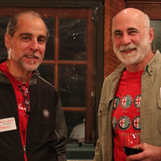 Roberto Rosa and George Dolak looking festive